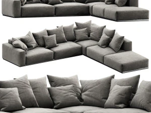 flexform lario sectional 3D Model