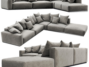 flexform lario sectional 3Dモデル