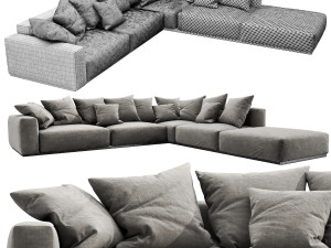 flexform lario sectional 3Dモデル