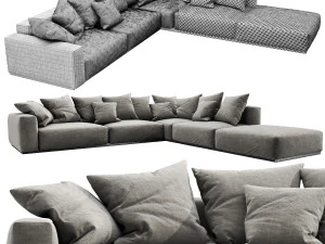 flexform lario sectional 3D Model