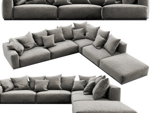 flexform lario sectional 3Dモデル