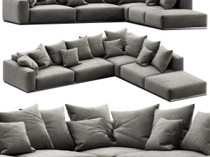 flexform lario sectional 3Dモデル