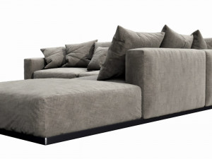 flexform lario sectional 3Dモデル