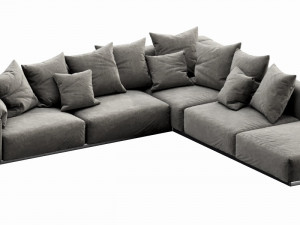 flexform lario sectional 3Dモデル