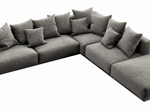flexform lario sectional 3Dモデル