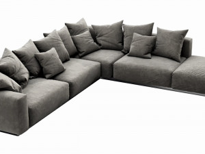flexform lario sectional 3Dモデル