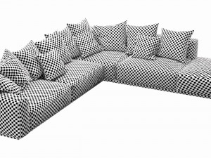 flexform lario sectional 3Dモデル