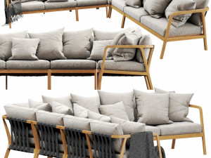 skyline flexx sectional 3D Модель