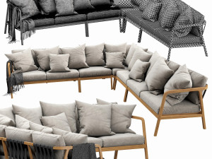 skyline flexx sectional 3D Модель