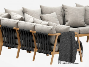 skyline flexx sectional 3D Модель