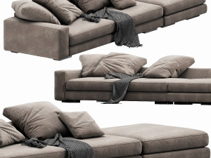 verzelloni holden with pouf Modello 3D
