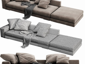 verzelloni holden with pouf Modello 3D
