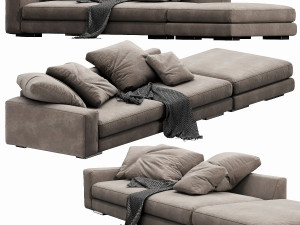 verzelloni holden with pouf Modello 3D