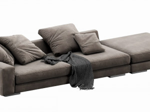 verzelloni holden with pouf Modello 3D