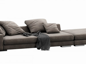 verzelloni holden with pouf Modello 3D