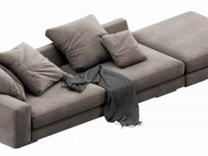 verzelloni holden with pouf Modello 3D