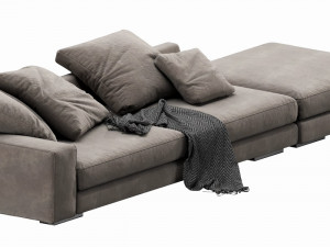 verzelloni holden with pouf Modello 3D