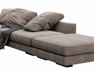 verzelloni holden with pouf Modello 3D