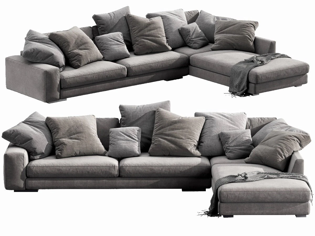 verzelloni holden sectional 3D Model .c4d .max .obj .3ds .fbx .stl .blend