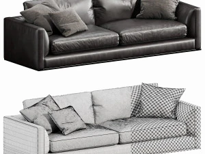 bb italia richard sofa 3D Model