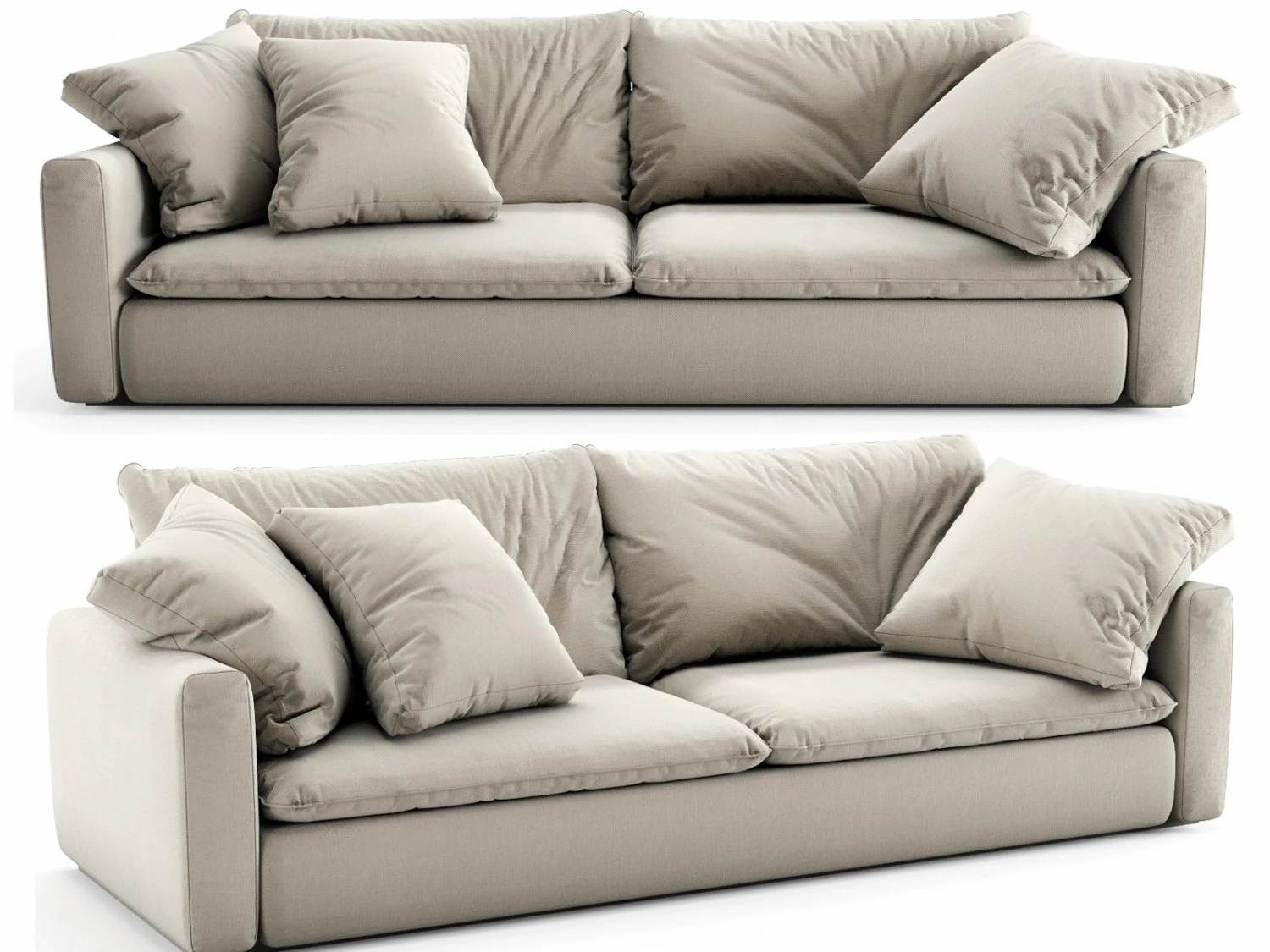 indera weeknd sofa 3D Model .c4d .max .obj .3ds .fbx .stl .blend 