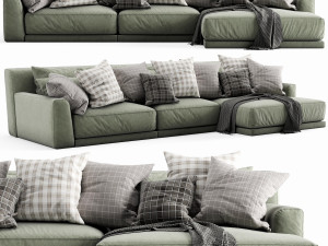 poliform paris seoul chaise lounge Modelo 3D