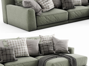 poliform paris seoul chaise lounge Modelo 3D