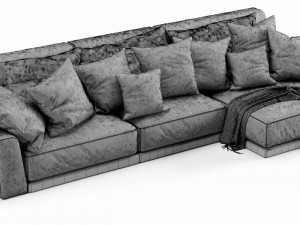 poliform paris seoul chaise lounge Modelo 3D