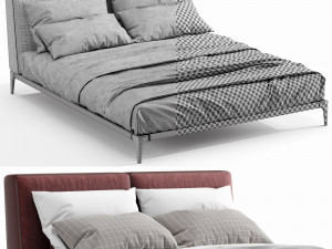poliform park uno bed 3D Model