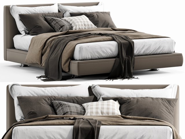 bb italia richard bed 3D मॉडल .c4d .max .obj .3ds .fbx .stl .blend 