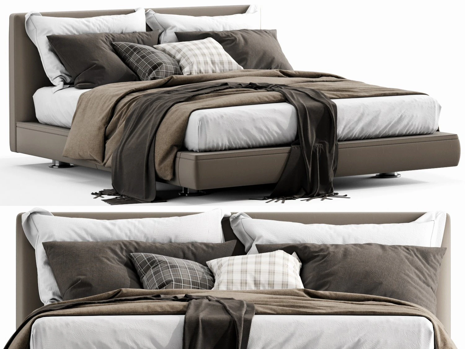 bb italia richard bed 3D Model .c4d .max .obj .3ds .fbx .stl .blend 