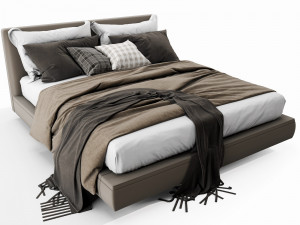 bb italia richard bed 3D मॉडल