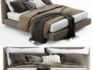 bb italia richard bed 3D Model