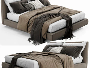 bb italia richard bed 3D Model
