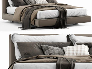 bb italia richard bed 3D Model