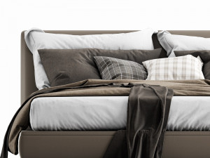 bb italia richard bed 3D मॉडल