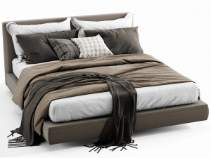 bb italia richard bed 3D मॉडल
