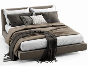 bb italia richard bed 3D Model