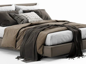 bb italia richard bed 3D Model