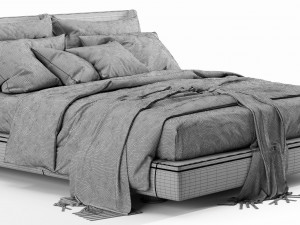 bb italia richard bed 3D मॉडल