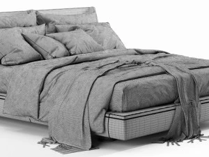 bb italia richard bed 3D Model