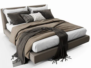 bb italia richard bed 3D Model