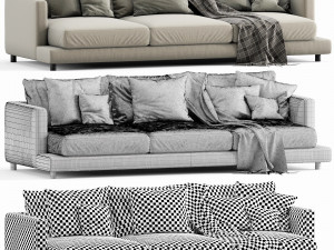 flexform long island 3 seater 3D 모델