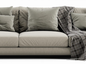 flexform long island 3 seater 3D 모델