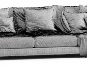 flexform long island 3 seater 3D Model