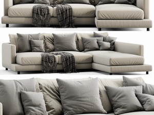 flexform long island 3 seater 3D मॉडल