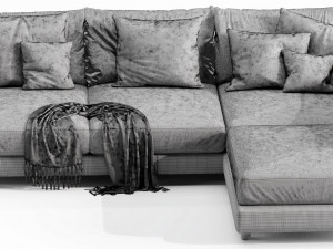 flexform long island 3 seater 3D मॉडल