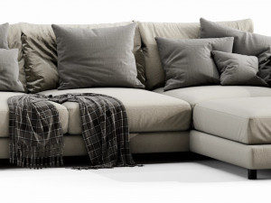 flexform long island 3 seater 3D मॉडल