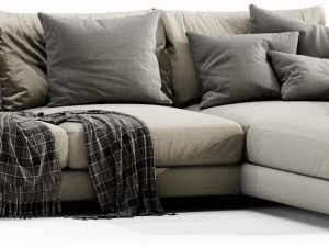 flexform long island 3 seater 3D मॉडल
