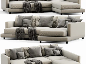 flexform long island 3 seater 3D Model